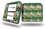 Beach Flowers 02 Seafoam Green - Decal Style Vinyl Skin fits Nintendo 2DS - 2DS NOT INCLUDED