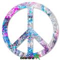 Graffiti Splatter - Peace Sign Car Window Decal 6 x 6 inches