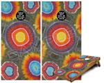 Cornhole Game Board Vinyl Skin Wrap Kit - Tie Dye Circles 100 fits 24x48 game boards (GAMEBOARDS NOT INCLUDED)