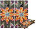 Cornhole Game Board Vinyl Skin Wrap Kit - Tie Dye Star 103 fits 24x48 game boards (GAMEBOARDS NOT INCLUDED)