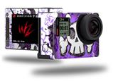 Cartoon Skull Purple - Decal Style Skin fits GoPro Hero 4 Silver Camera (GOPRO SOLD SEPARATELY)