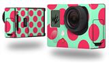 Kearas Polka Dots Pink And Blue - Decal Style Skin fits GoPro Hero 3+ Camera (GOPRO NOT INCLUDED)