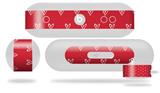 Decal Style Wrap Skin fits Beats Pill Plus Hearts Red On White (BEATS PILL NOT INCLUDED)