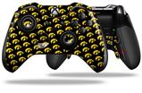 Iowa Hawkeyes Tigerhawk Tiled 06 Gold on Black - Decal Style Skin fits Microsoft XBOX One ELITE Wireless Controller