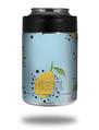 Skin Decal Wrap for Yeti Colster, Ozark Trail and RTIC Can Coolers - Lemon Blue (COOLER NOT INCLUDED)