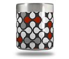 Skin Decal Wrap for Yeti Rambler Lowball - Locknodes 05 Red Dark