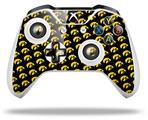 WraptorSkinz Decal Skin Wrap Set works with 2016 and newer XBOX One S / X Controller Iowa Hawkeyes Tigerhawk Tiled 06 Gold on Black (CONTROLLER NOT INCLUDED)