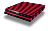 Vinyl Decal Skin Wrap compatible with Sony PlayStation 4 Slim Console Stripes Red (PS4 NOT INCLUDED)