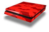 Vinyl Decal Skin Wrap compatible with Sony PlayStation 4 Slim Console Deathrock Bats Red (PS4 NOT INCLUDED)