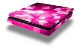 Vinyl Decal Skin Wrap compatible with Sony PlayStation 4 Slim Console Bokeh Squared Hot Pink (PS4 NOT INCLUDED)