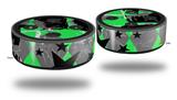 Skin Wrap Decal Set 2 Pack for Amazon Echo Dot 2 - SceneKid Green (2nd Generation ONLY - Echo NOT INCLUDED)