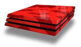 Vinyl Decal Skin Wrap compatible with Sony PlayStation 4 Pro Console Deathrock Bats Red (PS4 NOT INCLUDED)