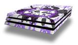 Vinyl Decal Skin Wrap compatible with Sony PlayStation 4 Pro Console Cartoon Skull Purple (PS4 NOT INCLUDED)