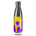 Skin Decal Wrap for RTIC Water Bottle 17oz Drip Purple Yellow Teal (BOTTLE NOT INCLUDED)