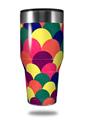 Skin Decal Wrap for Walmart Ozark Trail Tumblers 40oz Brushed Cirlces Multi Dark (TUMBLER NOT INCLUDED) by WraptorSkinz