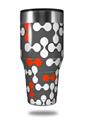 Skin Decal Wrap for Walmart Ozark Trail Tumblers 40oz Locknodes 04 Red (TUMBLER NOT INCLUDED) by WraptorSkinz