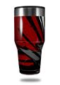 Skin Decal Wrap for Walmart Ozark Trail Tumblers 40oz Baja 0040 Red Dark (TUMBLER NOT INCLUDED) by WraptorSkinz