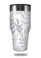Skin Decal Wrap for Walmart Ozark Trail Tumblers 40oz Watercolor Leaves Purple (TUMBLER NOT INCLUDED) by WraptorSkinz