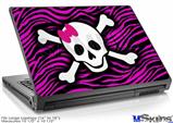 Laptop Skin (Large) - Pink Zebra Skull