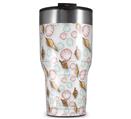 WraptorSkinz Skin Wrap compatible with 2017 and newer RTIC Tumblers 30oz Sea Shells 02 White (TUMBLER NOT INCLUDED)
