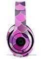 WraptorSkinz Skin Decal Wrap compatible with Beats Studio 2 and 3 Wired and Wireless Headphones Scales Pink Purple Skin Only (HEADPHONES NOT INCLUDED)