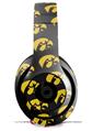 WraptorSkinz Skin Decal Wrap compatible with Beats Studio 2 and 3 Wired and Wireless Headphones Iowa Hawkeyes Tigerhawk Tiled 06 Gold on Black Skin Only (HEADPHONES NOT INCLUDED)