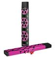 Skin Decal Wrap 2 Pack for Juul Vapes Floral Pattern Pink JUUL NOT INCLUDED