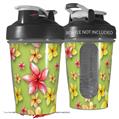 Decal Style Skin Wrap works with Blender Bottle 20oz Beach Flowers Sage Green (BOTTLE NOT INCLUDED)