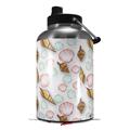 Skin Decal Wrap for 2017 RTIC One Gallon Jug Sea Shells 02 White (Jug NOT INCLUDED) by WraptorSkinz