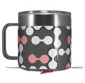 Skin Decal Wrap for Yeti Coffee Mug 14oz Locknodes 04 Pink - 14 oz CUP NOT INCLUDED by WraptorSkinz