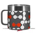 Skin Decal Wrap for Yeti Coffee Mug 14oz Locknodes 04 Red - 14 oz CUP NOT INCLUDED by WraptorSkinz