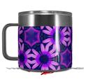 Skin Decal Wrap for Yeti Coffee Mug 14oz Daisies Purple - 14 oz CUP NOT INCLUDED by WraptorSkinz