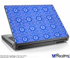 Laptop Skin (Small) - Gothic Punk Pattern Blue