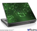 Laptop Skin (Small) - Bokeh Music Green