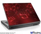 Laptop Skin (Small) - Bokeh Music Red