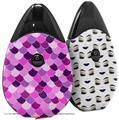 Skin Decal Wrap 2 Pack compatible with Suorin Drop Scales Pink Purple VAPE NOT INCLUDED