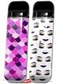 Skin Decal Wrap 2 Pack for Smok Novo v1 Scales Pink Purple VAPE NOT INCLUDED