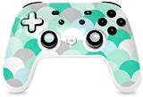Skin Decal Wrap works with Original Google Stadia Controller Brushed Circles Seafoam Skin Only CONTROLLER NOT INCLUDED
