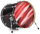 Vinyl Decal Skin Wrap for 20" Bass Kick Drum Head Paint Blend Red - DRUM HEAD NOT INCLUDED