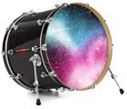 Decal Skin works with most 24" Bass Kick Drum Heads Dynamic Pink Galaxy - DRUM HEAD NOT INCLUDED