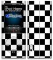 iPod Nano 5G Skin - Checkers White