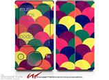 Brushed Cirlces Multi Dark - Decal Style skin fits Zune 80/120GB  (ZUNE SOLD SEPARATELY)