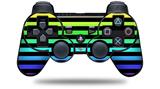 Sony PS3 Controller Decal Style Skin - Stripes Rainbow (CONTROLLER NOT INCLUDED)