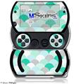 Brushed Circles Seafoam - Decal Style Skins (fits Sony PSPgo)