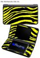 Zebra Yellow - Decal Style Skin fits Nintendo DSi XL (DSi SOLD SEPARATELY)