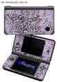 Folder Doodles Lavender - Decal Style Skin fits Nintendo DSi XL (DSi SOLD SEPARATELY)