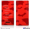 Zune HD Skin - Deathrock Bats Red