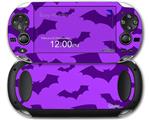 Deathrock Bats Purple - Decal Style Skin fits Sony PS Vita