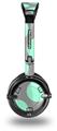 Kearas Polka Dots Mint And Gray Decal Style Skin fits Skullcandy Lowrider Headphones (HEADPHONES  SOLD SEPARATELY)