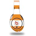 WraptorSkinz Skin Decal Wrap compatible with Beats Studio (Original) Headphones Psycho Stripes Orange and White Skin Only (HEADPHONES NOT INCLUDED)